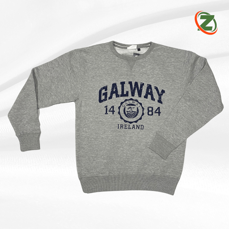 Galway 1484 Crew Neck Sweatshirt (Grey)