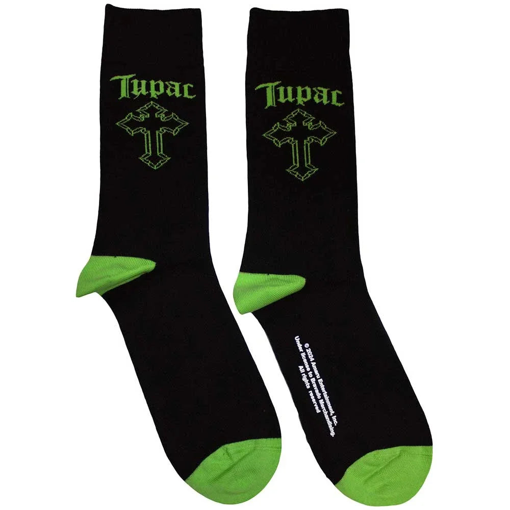 2Pac Socks - Green Cross