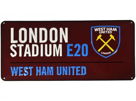 West Ham Metal Street Sign Zhivago Gifts