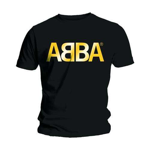 ABBA T-Shirt: Gold Logo - Zhivago Gifts