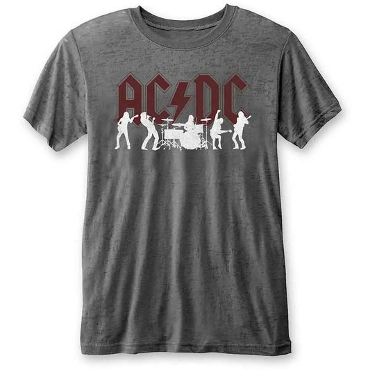 AC DC Burnout Shirt Silhouettes - Ireland Vinyl