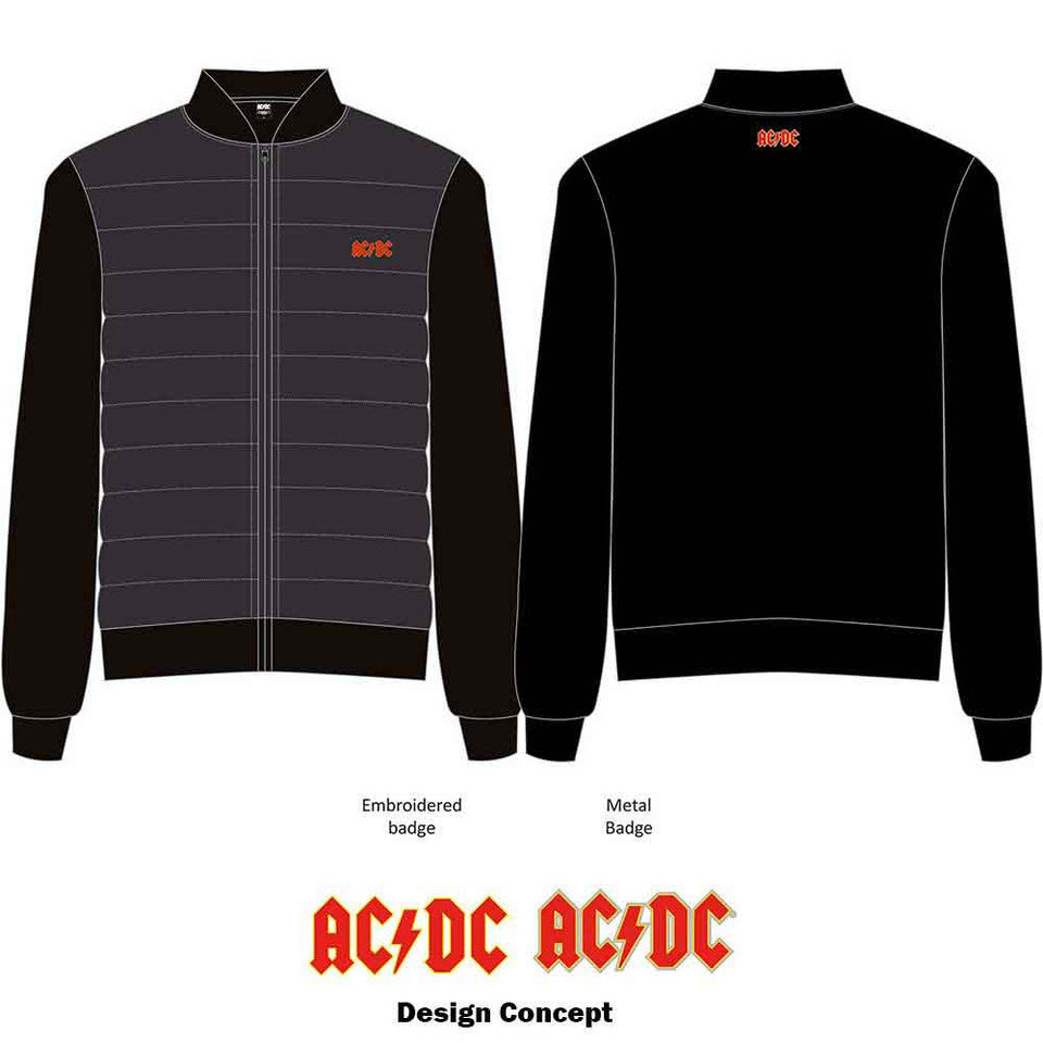 AC/DC Quilted Jacket: Logo (Black) Shirts