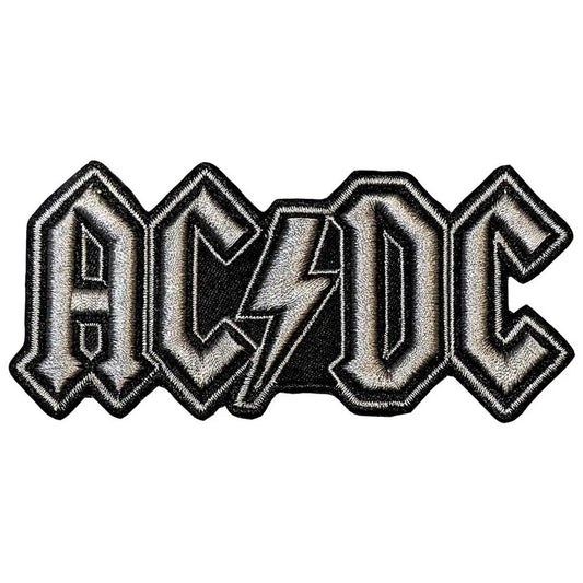 AC/DC Standard Patch: Silver Logo Ireland Vinyl