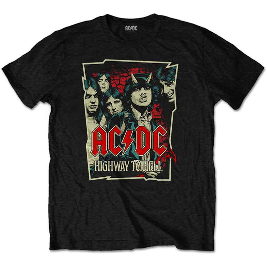 AC DC T-Shirt Highway To Hell Sketch - Zhivago Gifts