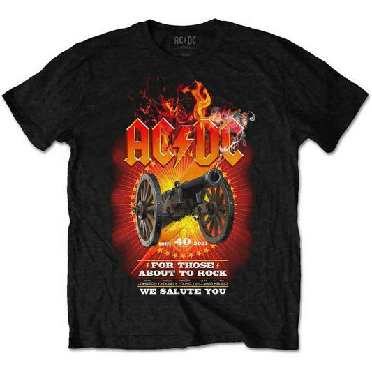 AC/DC Shirt Flaming Cannon - Ireland Vinyl