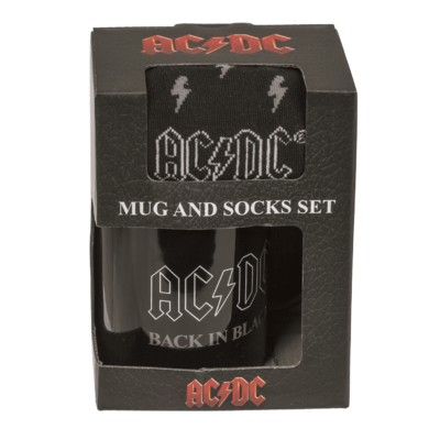AC/DC "Back in Black" Mug and Socks