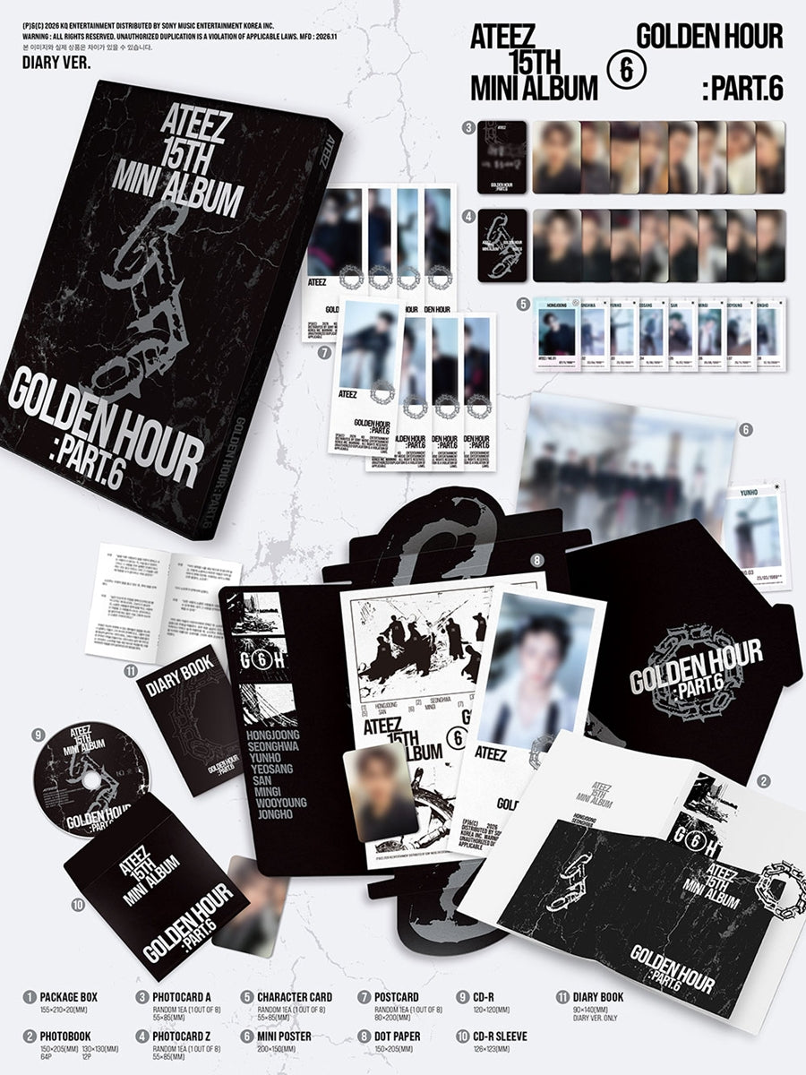 ATEEZ – GOLDEN HOUR : Part.6 (DIARY VER.)