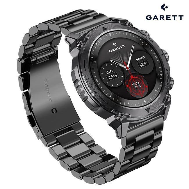 Garett ATOM Smartwatch | BLACK STEEL