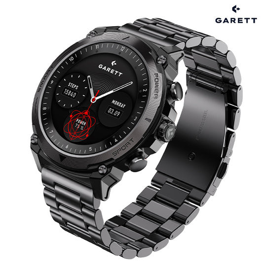 Garett ATOM Smartwatch | BLACK STEEL