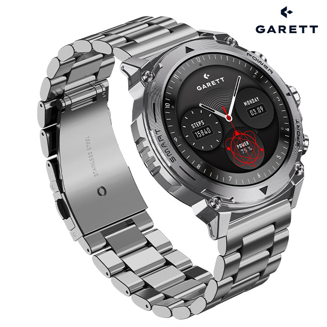 Garett ATOM Smartwatch | SILVER STEEL