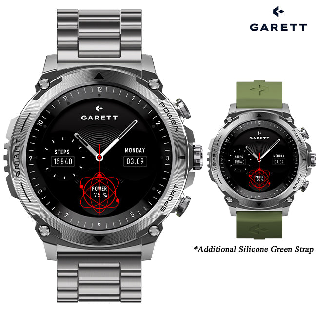 Garett ATOM Smartwatch | SILVER STEEL