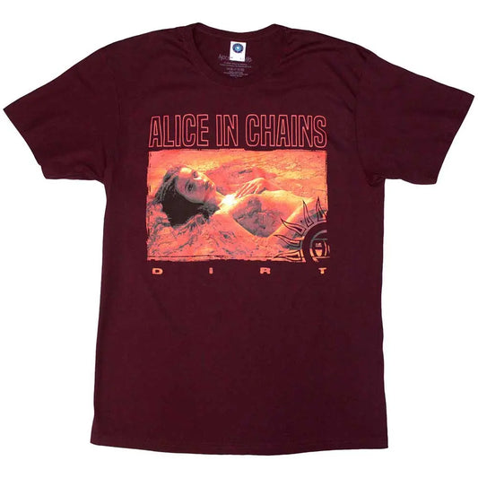 Alice In Chains Maroon Shirt: Dirt Orange Ireland Vinyl