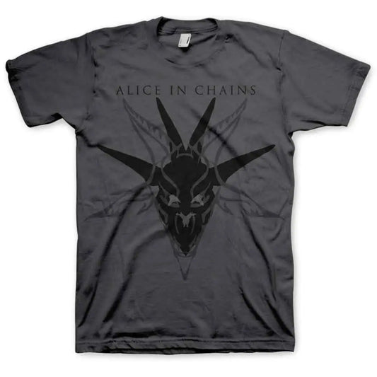 Alice In Chains T-Shirt: Black Skull Ireland Vinyl