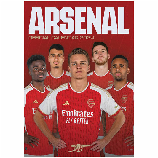 Arsenal FC A3 Calendar 2024 - Zhivago Gifts