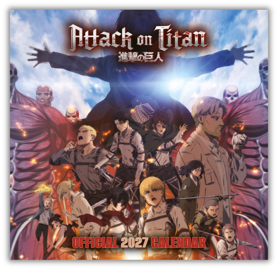 Attack On Titan 2027 Square Calendar