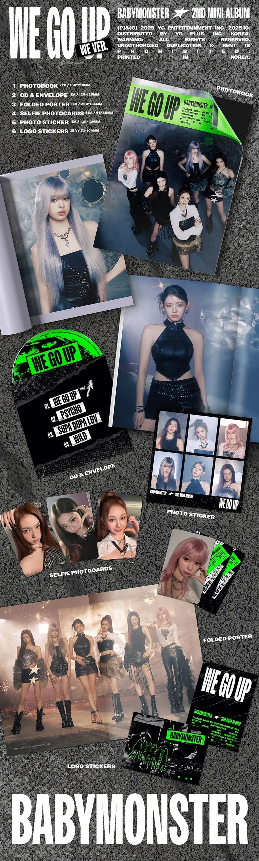 BABYMONSTER WE GO UP (WE Ver.) Zhivago Gifts