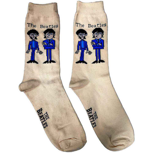 Beatles Cartoon Group Womens Socks 4-7 - Zhivago Gifts
