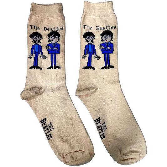 Beatles Cartoon Group Womens Socks 4-7 - Zhivago Gifts