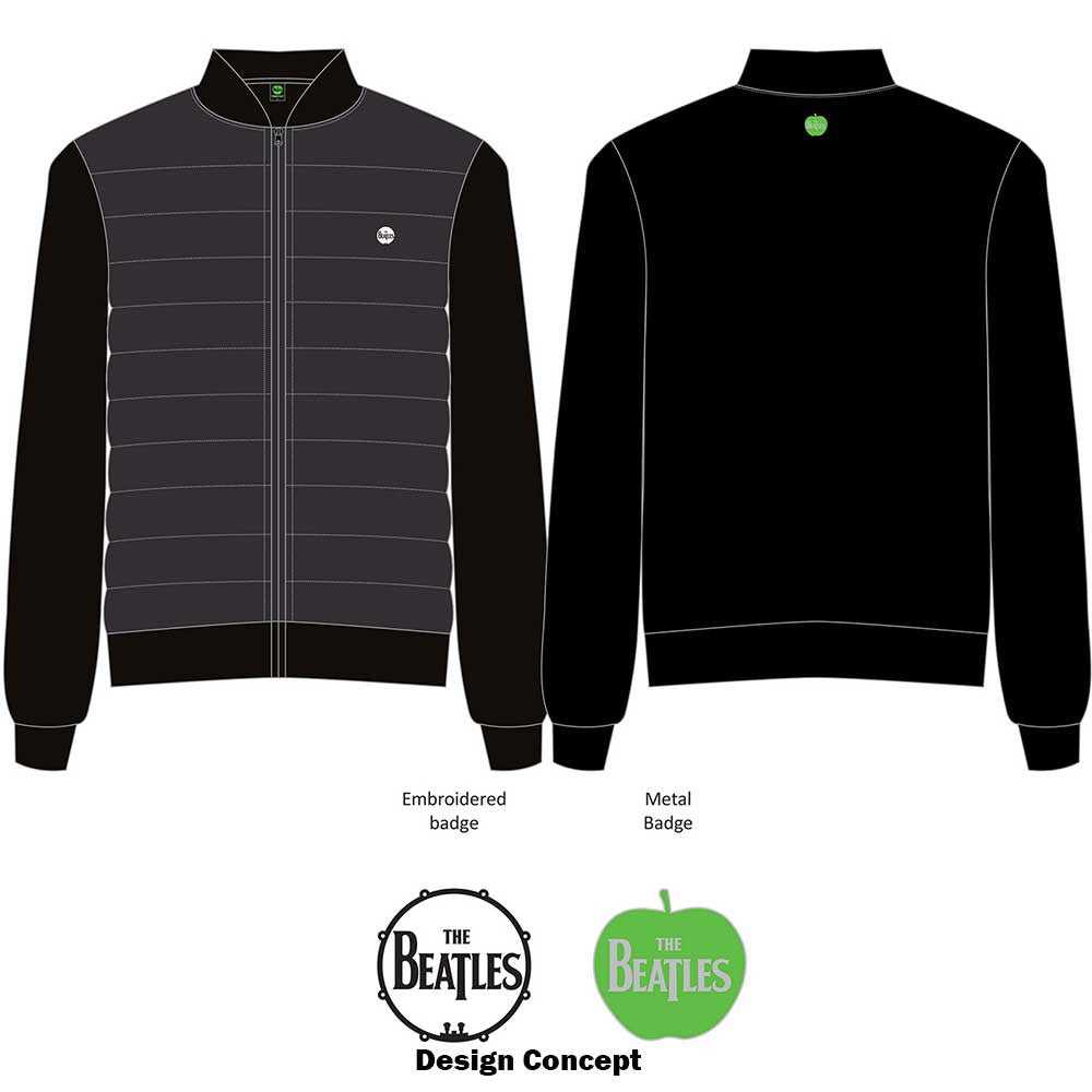 Beatles Quilted Jacket - Drum Logo (Black) Shirts