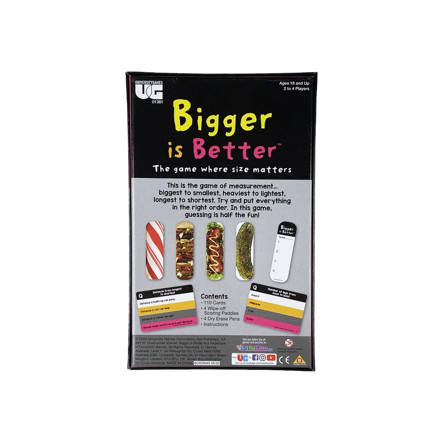 Bigger Is Better Game - Zhivago Gifts