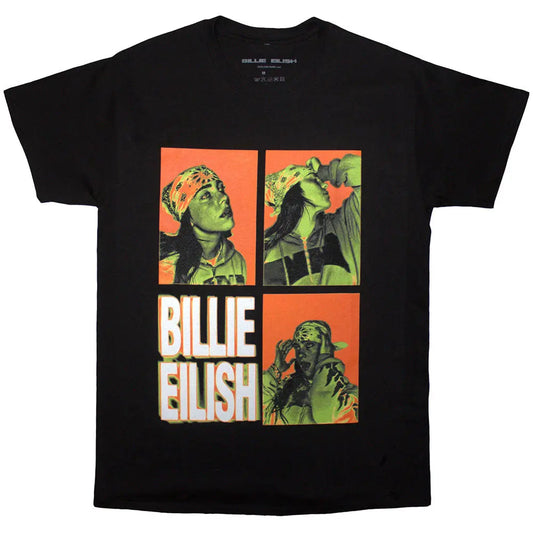 Billie Eilish Shirt 3 Photo Logo (Black) - Ireland Vinyl
