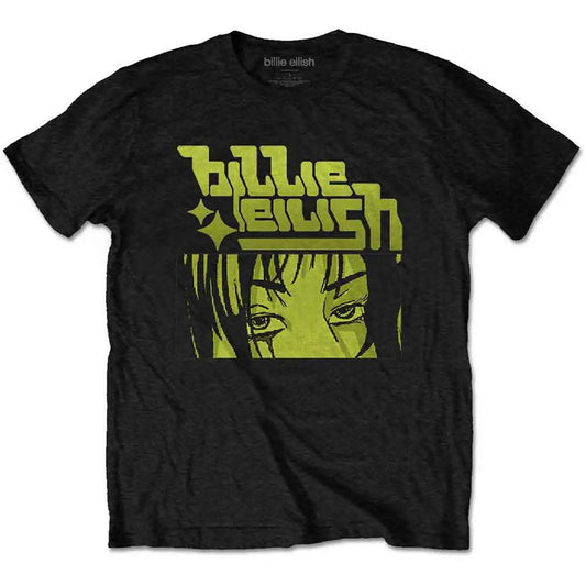 Billie Eilish Shirt Yellow Anime Logo - Ireland Vinyl