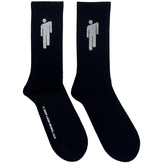 Billie Eilish Unisex Terry Socks: White Blohsh (Black) Shirts