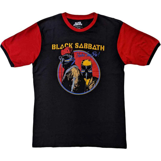 Black Sabbath Ringer Shirt Never Say Die - Ireland Vinyl