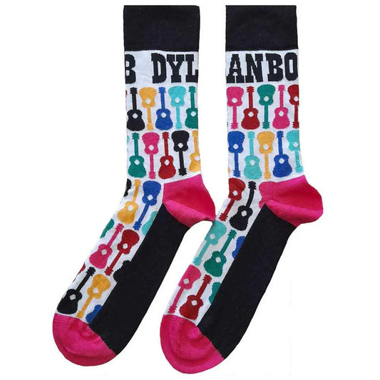 Bob Dylan Ankle Socks Guitar Pattern Ireland Vinyl