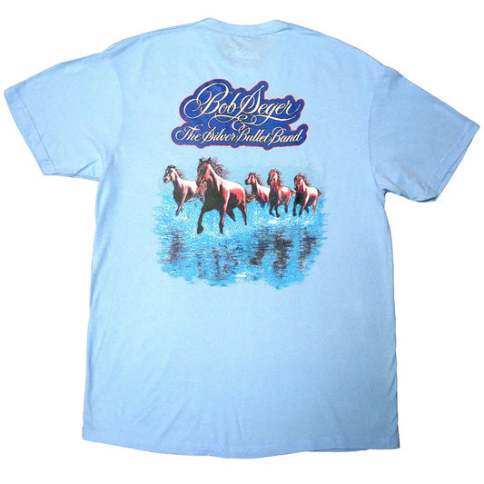 Bob Seger Shirt Horses (Light Blue) Ireland Vinyl