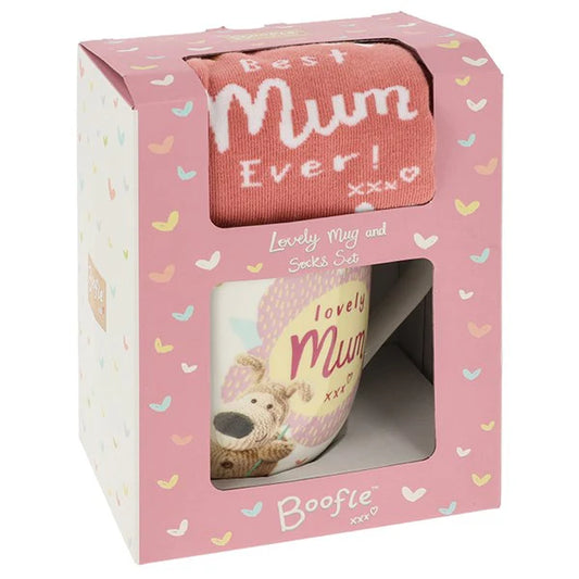 Boofle Mug & Sock Set Mum