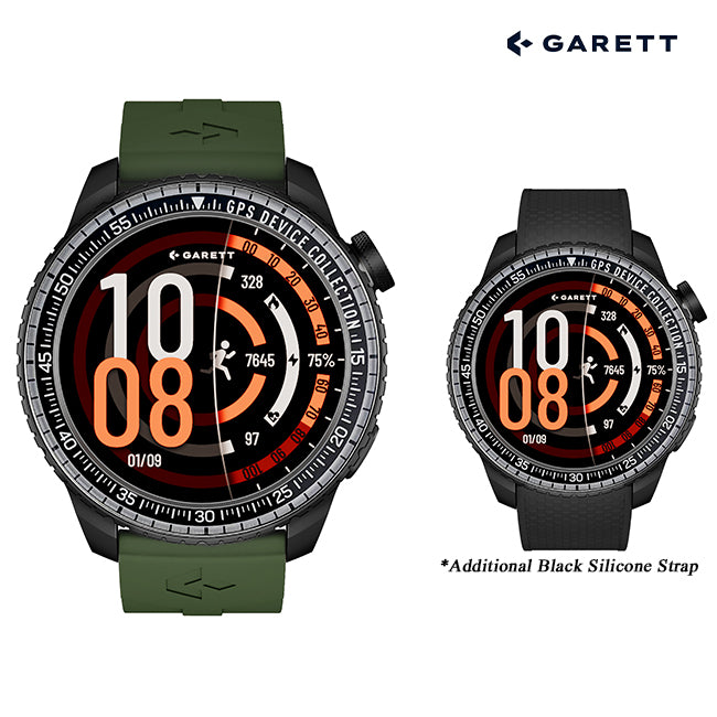Garett COMPASS GPS Smartwatch | BLACK STEEL