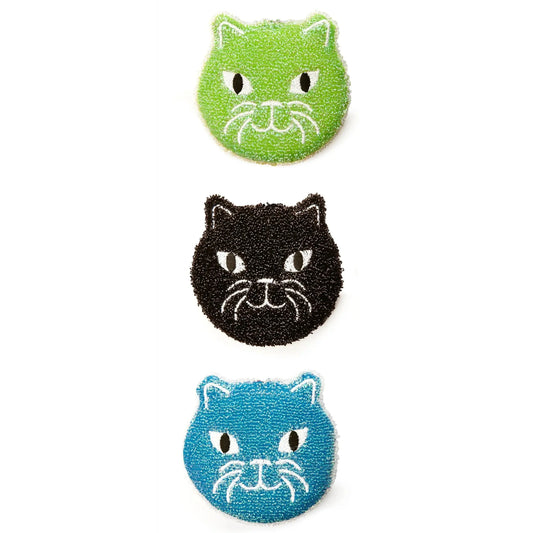 Cat Sponges Set Of 3 Zhivago Gifts