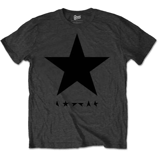 David Bowie Shirt Blackstar on Grey 