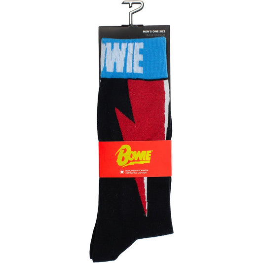 David Bowie Socks - Red Flash