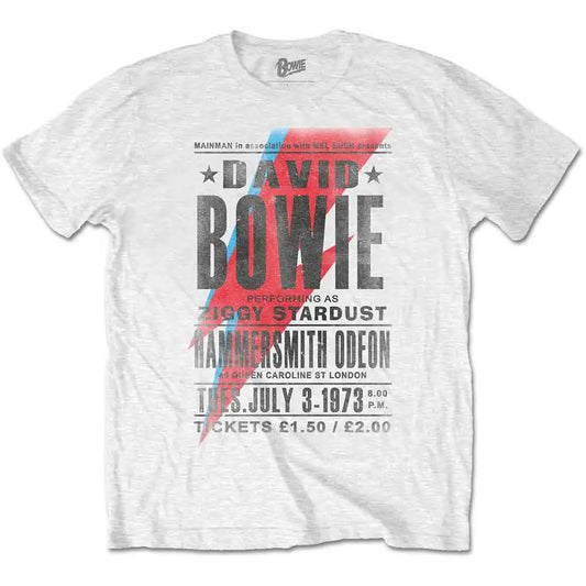 David Bowie T-Shirt Hammersmith Odeon Ireland Vinyl