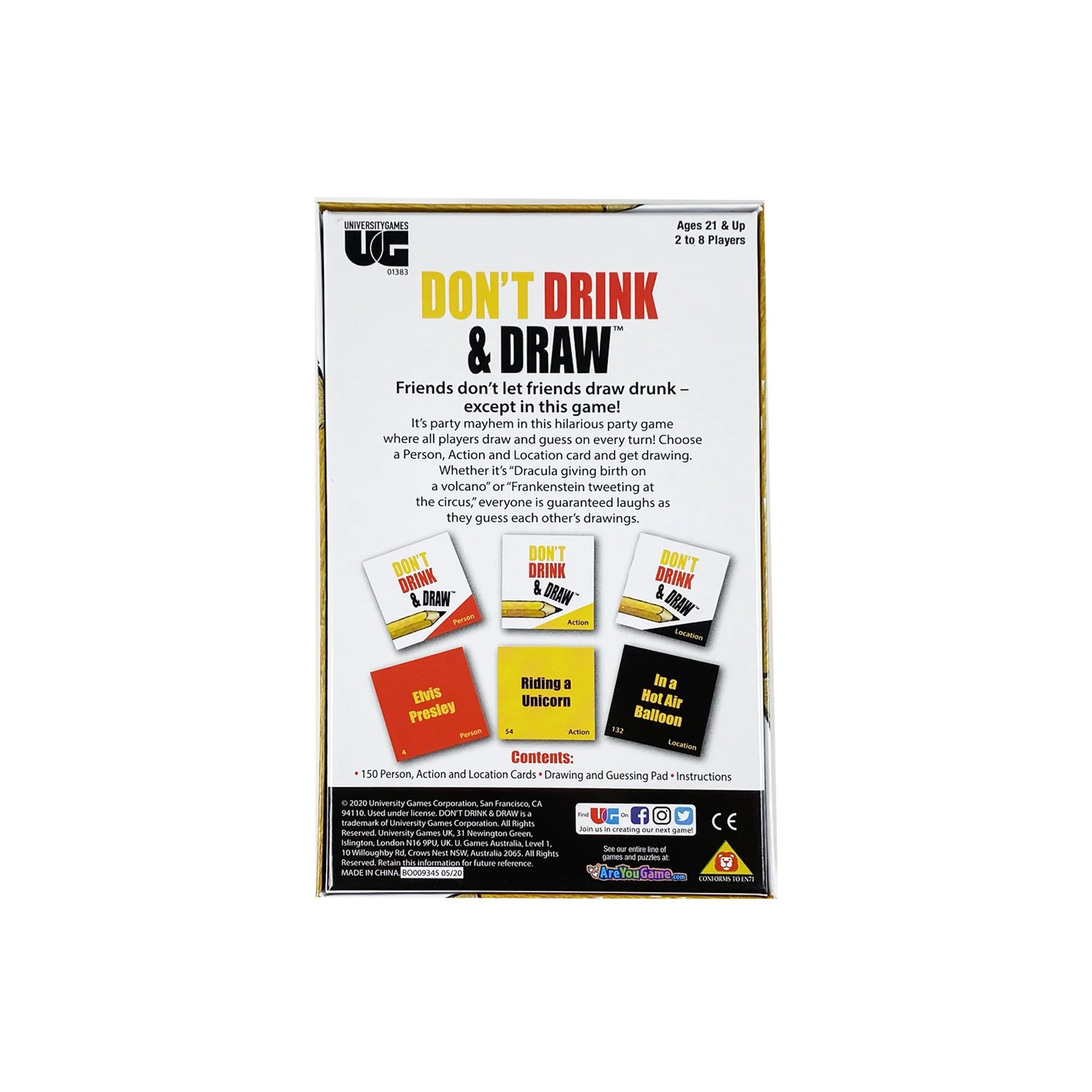 Don't Drink & Draw Game - Zhivago Gifts