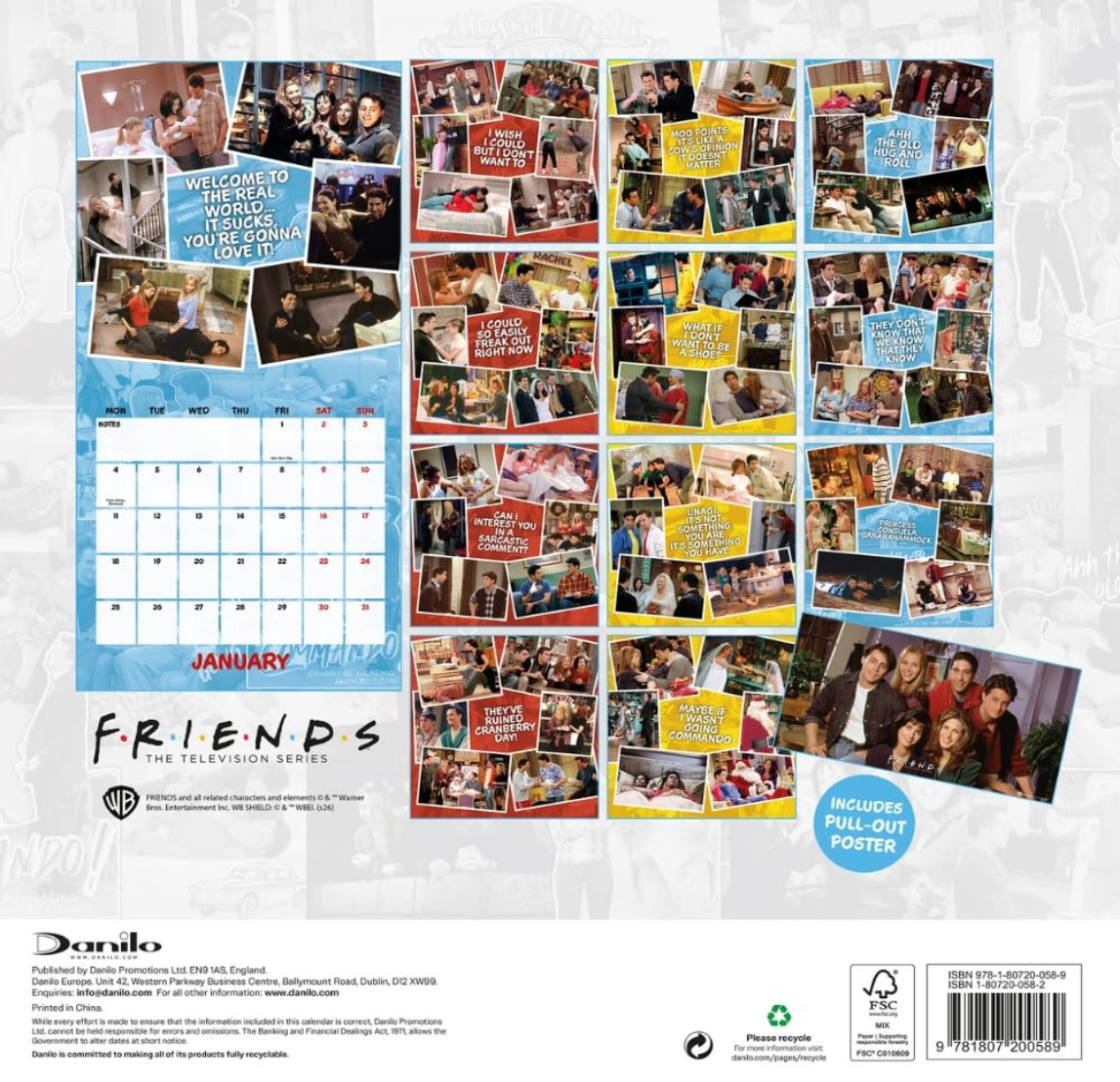 Friends 2027 Square Calendar