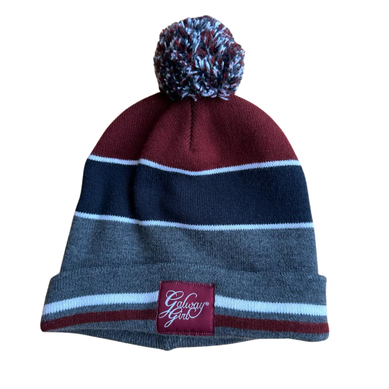 Galway Girl Striped Bobble Hat