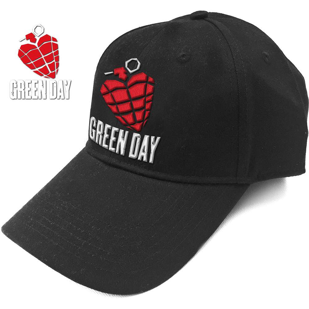 Green Day Unisex Baseball Cap: Grenade Logo - Zhivago Gifts