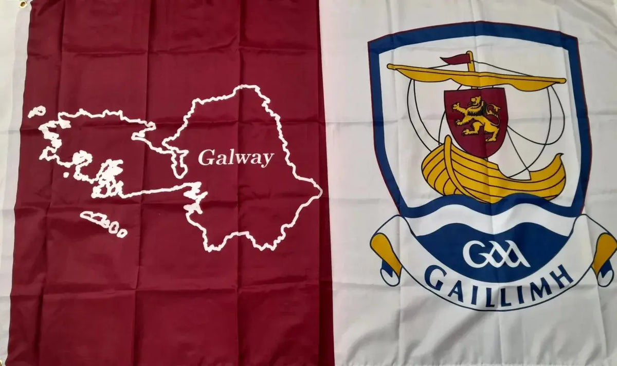 Gaey Rflag Galway GAA Flag - Zhivago Gifts