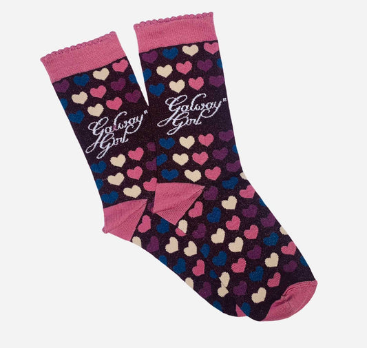 Galway Girl Maroon Socks