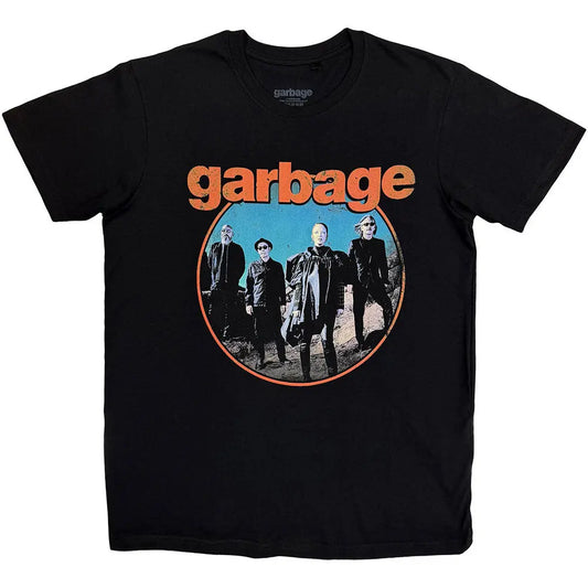 Garbage T-Shirt: Band Circle Ireland Vinyl