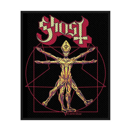 Ghost Woven Patch The Vitruvian Ghost - Zhivago Gifts