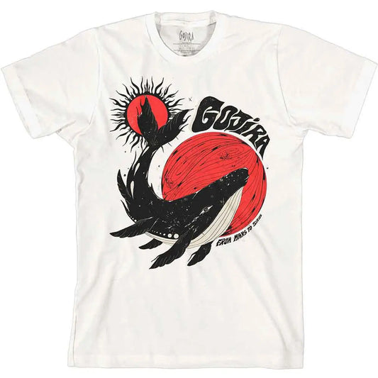 Gojira Shirt: Whale (White) Ireland Vinyl