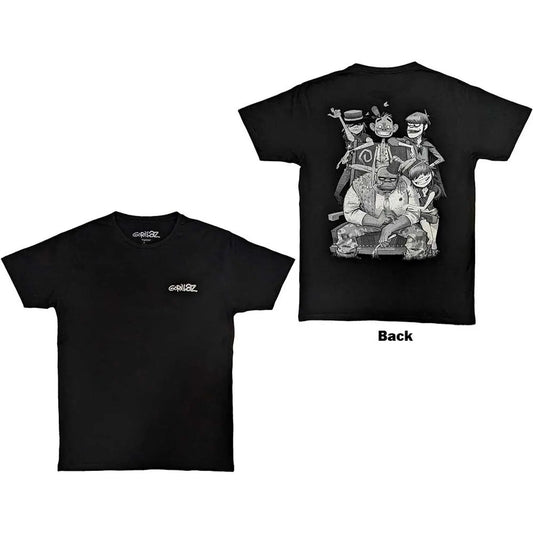 Gorillaz Shirt: Pocket Spray Ireland Vinyl