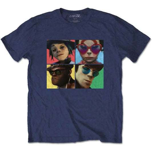 Gorillaz Shirt Humanz (Navy Blue) - Ireland Vinyl