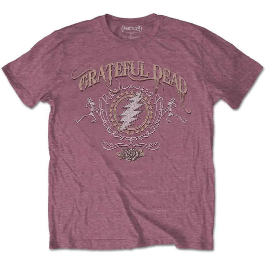 Grateful Dead Shirt Bolt (Heather Cardinal) - Ireland Vinyl