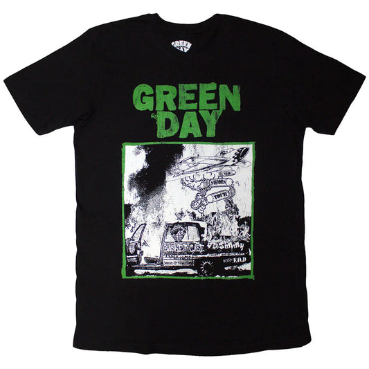 Green Day Shirt: Riot Trio Ireland Vinyl