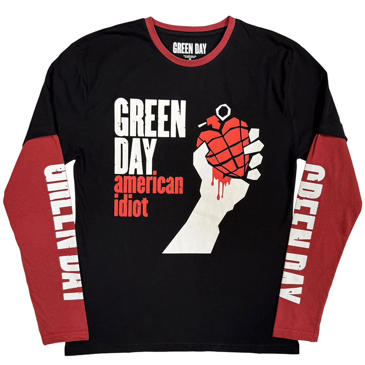 Green Day Long Sleeve Shirt: American Idiot Ireland Vinyl